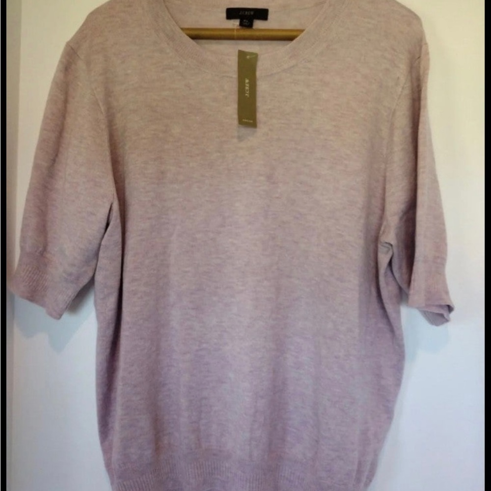 NWT J. Crew Pullover Women's Sweater XL Lightweight Lavender